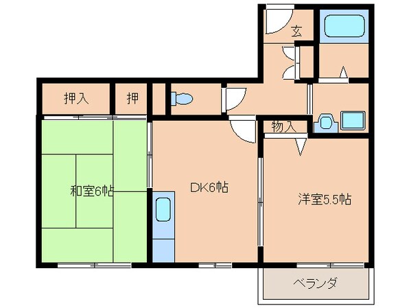 メゾン・ド・サンの物件間取画像